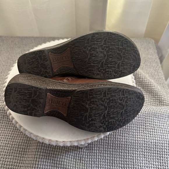 Børn Brown Leather Ellendale Cigaro Clog Slip On Size 6 - Picture 5 of 6